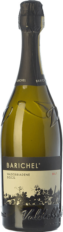 10,95 € Free Shipping | White sparkling Barichel Brut D.O.C.G. Prosecco di Conegliano-Valdobbiadene Treviso Italy Glera Bottle 75 cl