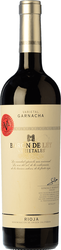 10,95 € 免费送货 | 红酒 Barón de Ley Varietales 年轻的 D.O.Ca. Rioja 拉里奥哈 西班牙 Grenache 瓶子 75 cl