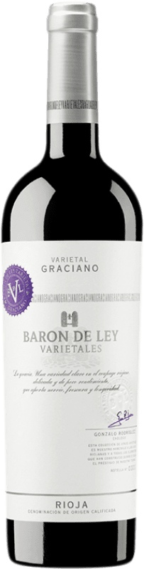 14,95 € Бесплатная доставка | Красное вино Barón de Ley Varietales молодое D.O.Ca. Rioja Ла-Риоха Испания Graciano — Грасиано Бутылка 75 cl