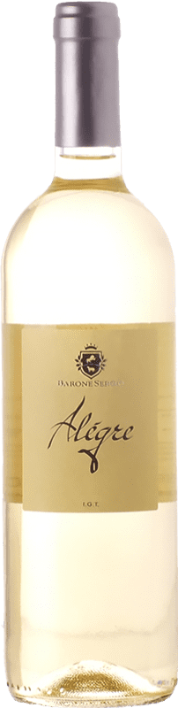 11,95 € Kostenloser Versand | Weißwein Barone Sergio Alègre I.G.T. Terre Siciliane Sizilien Italien Grillo Flasche 75 cl