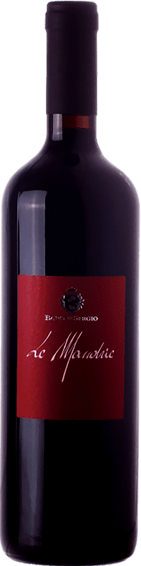 15,95 € Envío gratis | Vino Tinto Barone Sergio Le Mandrie I.G.T. Terre Siciliane Sicilia Italia Cabernet Sauvignon, Nero d'Avola 75 cl