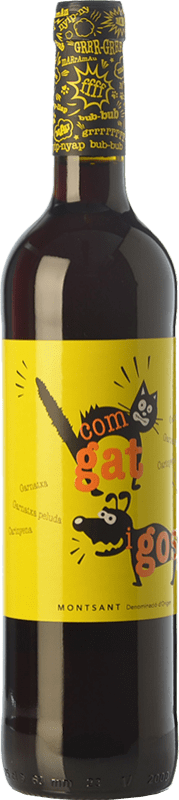 9,95 € 免费送货 | 红酒 Baronia Com Gat i Gos Negre 年轻的 D.O. Montsant 加泰罗尼亚 西班牙 Grenache, Carignan, Grenache Hairy 瓶子 75 cl