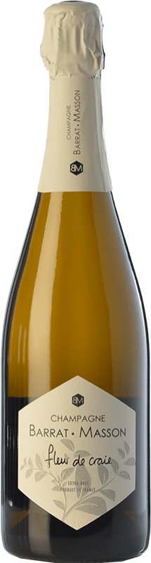 64,95 € 送料無料 | 白スパークリングワイン Barrat Masson Fleur de Craie A.O.C. Champagne シャンパン フランス Chardonnay ボトル 75 cl