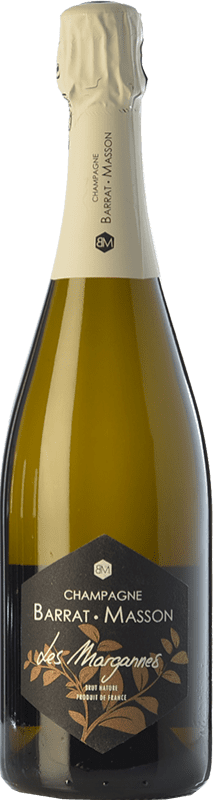 61,95 € Kostenloser Versand | Weißer Sekt Barrat Masson Les Margannes Brut Nature A.O.C. Champagne Champagner Frankreich Chardonnay Flasche 75 cl
