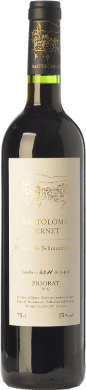 37,95 € Free Shipping | Red wine Bartolomé Vernet Primitiu de Bellmunt Aged D.O.Ca. Priorat Catalonia Spain Grenache, Carignan Bottle 75 cl