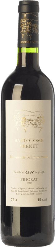 42,95 € Envio grátis | Vinho Tinto Bartolomé Vernet Primitiu de Bellmunt Crianza D.O.Ca. Priorat Catalunha Espanha Garnacha — Grenache, Cariñena — Carignan 75 cl