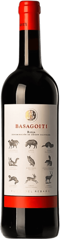 18,95 € Kostenloser Versand | Rotwein Basagoiti Fuera del Rebaño D.O.Ca. Rioja La Rioja Spanien Tempranillo Flasche 75 cl