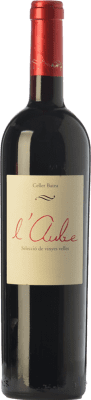 22,95 € Free Shipping | Red wine Celler de Batea L'Aube Vinyes Velles Crianza D.O. Terra Alta Catalonia Spain Tempranillo, Merlot, Syrah, Grenache, Cabernet Sauvignon Bottle 75 cl