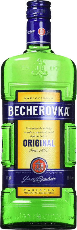 28,95 € Free Shipping | Herbal liqueur Becherovka Czech Republic Bottle 70 cl