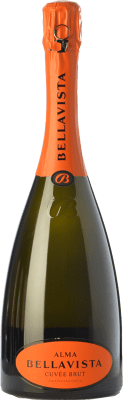 48,95 € 免费送货 | 白起泡酒 Bellavista Alma Gran Cuvée 香槟 D.O.C.G. Franciacorta 伦巴第 意大利 Pinot Black, Chardonnay, Pinot White 瓶子 75 cl