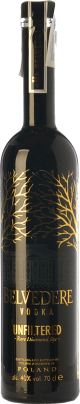 39,95 € 送料無料 | ウォッカ Belvedere 40º Unfiltered — 無濾過 ポーランド 70 cl Intenso — 濃厚