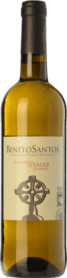 11,95 € 免费送货 | 白酒 Benito Santos Igrexario de Saiar D.O. Rías Baixas 加利西亚 西班牙 Albariño 瓶子 75 cl