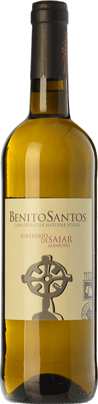 12,95 € Free Shipping | White Wine Benito Santos Igrexario de Saiar D.O. Rías Baixas Galicia Spain Albariño — Albarinho 75 cl