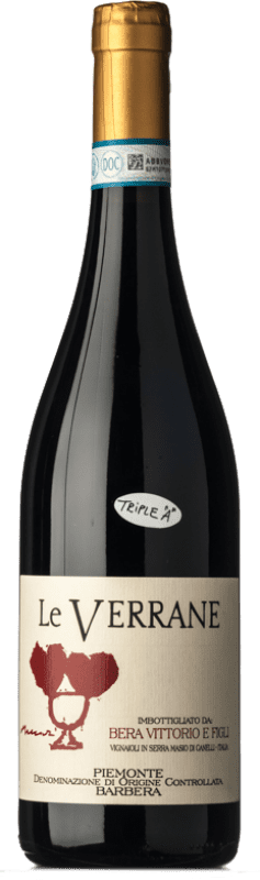 18,95 € Envio grátis | Vinho tinto Bera Le Verrane D.O.C. Monferrato Piemonte Itália Barbera Garrafa 75 cl