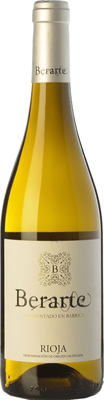 12,95 € Free Shipping | White Wine Berarte Barrel Fermented D.O.Ca. Rioja The Rioja Spain Viura Eco — Organic Bottle 75 cl