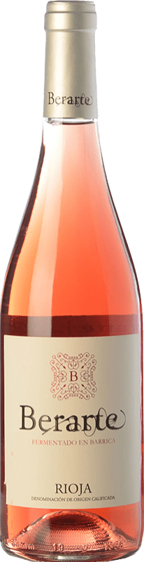 11,95 € 免费送货 | 玫瑰酒 Berarte Fermentado en Barrica D.O.Ca. Rioja 拉里奥哈 西班牙 Tempranillo 瓶子 75 cl