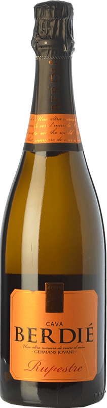 8,95 € 免费送货 | 白起泡酒 Berdié Rupestre 香槟 预订 D.O. Cava 加泰罗尼亚 西班牙 Macabeo, Xarel·lo, Parellada 瓶子 75 cl