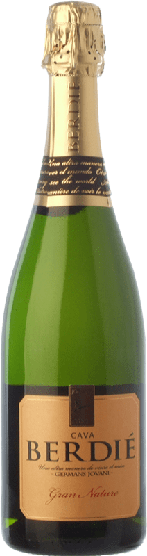 14,95 € Envoi gratuit | Vin Mousseux Blanc Berdié Brut Nature Grande Réserve D.O. Cava Catalogne Espagne Macabeo — Macabeu, Xarel·lo, Parellada Bouteille 75 cl