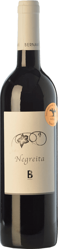 15,95 € Бесплатная доставка | Красное вино Bernaví Negreita старения Испания Montepulciano, Morenillo бутылка 75 cl