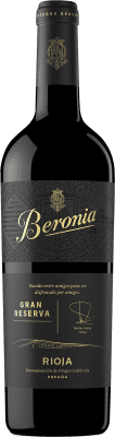 29,95 € Envio grátis | Vinho tinto Beronia Grande Reserva D.O.Ca. Rioja La Rioja Espanha Tempranillo, Graciano, Mazuelo Garrafa 75 cl