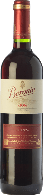 21,95 € Free Shipping | Red Wine Beronia Crianza — Aged D.O.Ca. Rioja The Rioja Spain Tempranillo, Garnacha — Grenache, Graciano Magnum Bottle 1,5 L