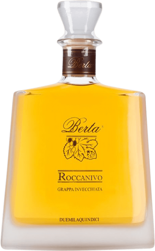 131,95 € Kostenloser Versand | Grappa Berta Roccanivo di Barbera Piemont Italien Flasche 70 cl
