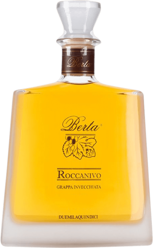 137,95 € Free Shipping | Grappa Berta Roccanivo Barrel Aged Piemonte Italy 70 cl