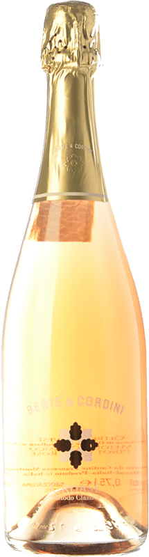 25,95 € 送料無料 | 白のスパークリングワイン Bertè & Cordini Cruasé D.O.C. Oltrepò Pavese ロンバルディア イタリア Pinot Black ボトル 75 cl