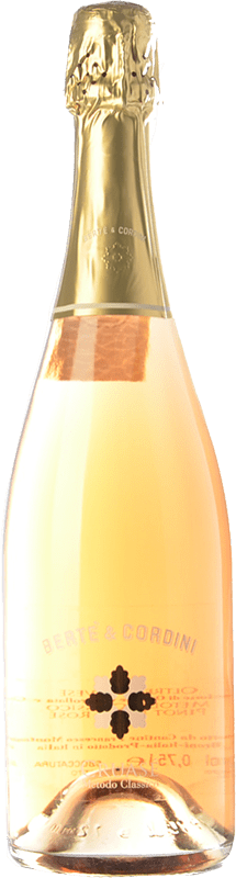 24,95 € Kostenloser Versand | Weißer Sekt Bertè & Cordini Cruasé D.O.C.G. Oltrepò Pavese Metodo Classico Lombardei Italien Spätburgunder Flasche 75 cl