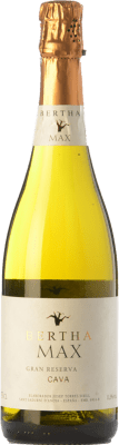 43,95 € Spedizione Gratuita | Spumante bianco Bertha Max Gran Riserva D.O. Cava Catalogna Spagna Pinot Nero, Macabeo, Xarel·lo, Chardonnay Bottiglia 75 cl