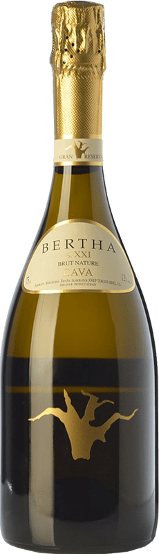 35,95 € Envoi gratuit | Vin Mousseux Blanc Bertha Siglo XXI Grande Réserve D.O. Cava Catalogne Espagne Macabeo — Macabeu, Xarel·lo, Chardonnay, Parellada 75 cl