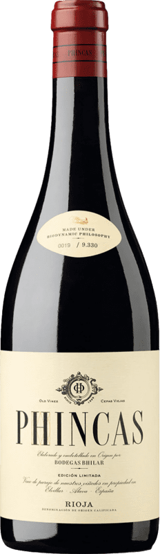 23,95 € Spedizione Gratuita | Vino Rosso Bhilar Phincas Crianza — Invecchiato in Botte D.O.Ca. Rioja La Rioja Spagna Tempranillo, Garnacha — Grenache, Graciano, Viura 75 cl
