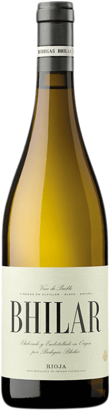 17,95 € Spedizione Gratuita | Vino bianco Bhilar Plots Crianza D.O.Ca. Rioja La Rioja Spagna Viura, Grenache Bianca Bottiglia 75 cl