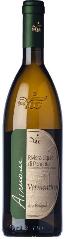 16,95 € Kostenloser Versand | Weißwein BioVio Aimone D.O.C. Riviera Ligure di Ponente Ligurien Italien Vermentino Flasche 75 cl