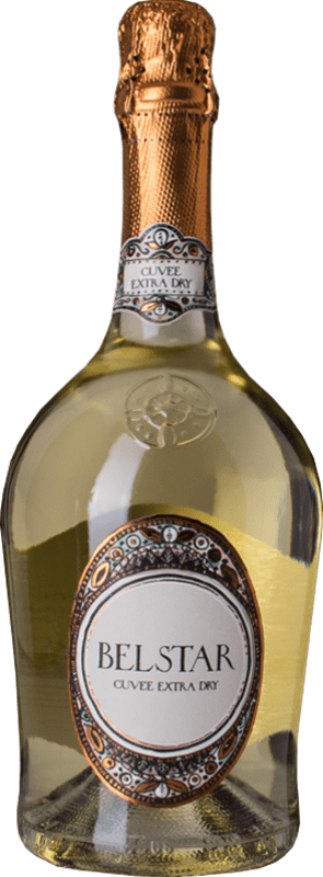 13,95 € 送料無料 | 白のスパークリングワイン Bisol Jeio Extra Seco — スーパードライ Cuvée I.G.T. Vino Spumante di Qualità イタリア Chardonnay — シャルドネ, Sauvignon — ソーヴィニヨン, Glera — グレラ ボトル 75 cl