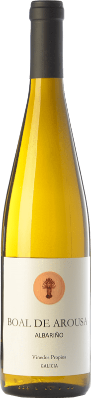 16,95 € Kostenloser Versand | Weißwein Boal de Arousa I.G.P. Viño da Terra de Barbanza e Iria Galizien Spanien Albariño Flasche 75 cl