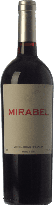 21,95 € Envío gratis | Vino tinto Mirabel Joven I.G.P. Vino de la Tierra de Extremadura Extremadura España Tempranillo, Cabernet Sauvignon Botella 75 cl