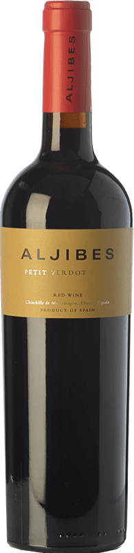 16,95 € Free Shipping | Red Wine Los Aljibes Crianza — Aged I.G.P. Vino de la Tierra de Castilla Castilla la Mancha Spain Petit Verdot Bottle 75 cl