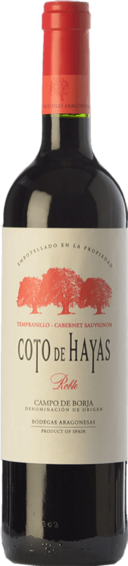 6,95 € Envio grátis | Vinho tinto Bodegas Aragonesas Coto de Hayas Crianza D.O. Campo de Borja Aragão Espanha Tempranillo, Cabernet Sauvignon Garrafa 75 cl