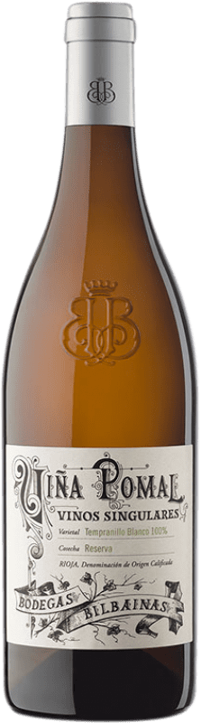 42,95 € Free Shipping | White wine Bodegas Bilbaínas Viña Pomal Aged D.O.Ca. Rioja The Rioja Spain Tempranillo White Bottle 75 cl