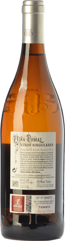 37,95 € Free Shipping | White wine Bodegas Bilbaínas Viña Pomal Crianza D.O.Ca. Rioja The Rioja Spain Tempranillo White Bottle 75 cl