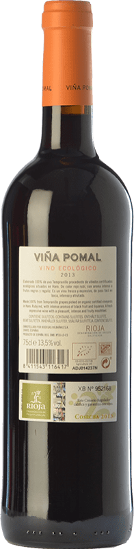 11 95 送料無料 赤ワイン Bodegas Bilbainas Vina Pomal Ecologico Joven D O Ca Rioja ラ リオハ スペイン Tempranillo ボトル 75 Cl 何千ものワイン 愛好家が最高の価格を保証し 常に無料で出荷し 購入して合併症を起こすことなく返品します