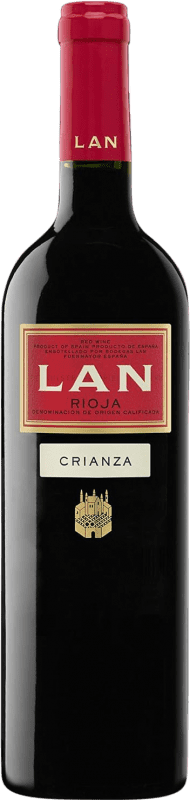 10,95 € Kostenloser Versand | Rotwein Lan Crianza — Kurze Fassreifung D.O.Ca. Rioja La Rioja Spanien Tempranillo Flasche 75 cl