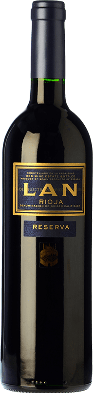 18,95 € Envio grátis | Vinho tinto Lan Reserva D.O.Ca. Rioja La Rioja Espanha Tempranillo, Graciano, Mazuelo Garrafa 75 cl