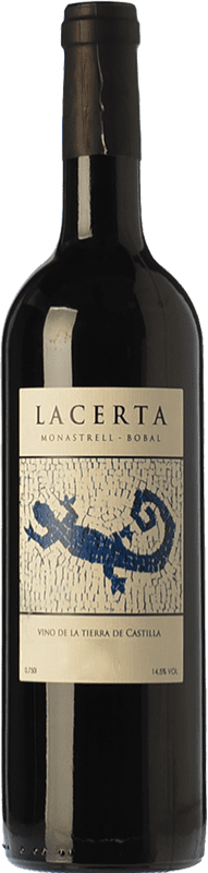 8,95 € 免费送货 | 红酒 Lazo Lacerta Monastrell-Bobal 岁 I.G.P. Vino de la Tierra de Castilla 卡斯蒂利亚 - 拉曼恰 西班牙 Monastrell, Bobal 瓶子 75 cl