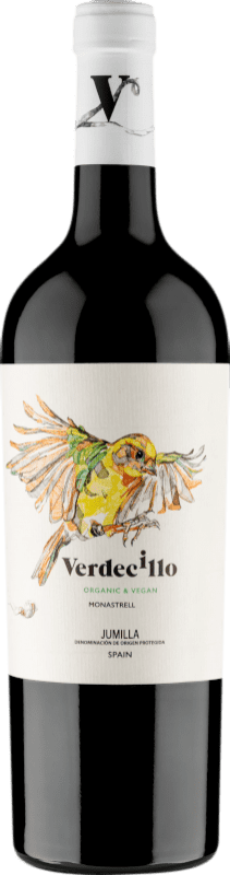6,95 € Spedizione Gratuita | Vino Rosso Luzón Verdecillo Giovane D.O. Jumilla Castilla-La Mancha Spagna Monastrell Eco — Biologico Bottiglia 75 cl