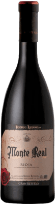 14,95 € 免费送货 | 红酒 Bodegas Riojanas Monte Real 大储备 D.O.Ca. Rioja 拉里奥哈 西班牙 Tempranillo, Graciano, Mazuelo 瓶子 75 cl