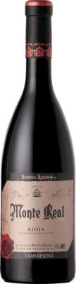 15,95 € 免费送货 | 红葡萄酒 Bodegas Riojanas Monte Real 特级珍藏 D.O.Ca. Rioja 拉里奥哈 西班牙 Tempranillo — 丹魄, Graciano — 格拉西亚诺, Mazuelo — 马苏埃洛 75 cl
