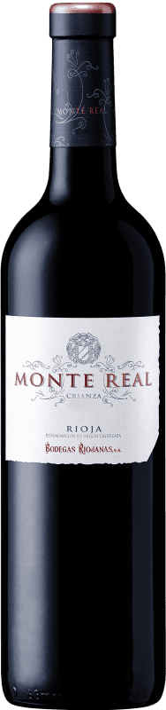 9,95 € Envio grátis | Vinho tinto Bodegas Riojanas Monte Real Crianza D.O.Ca. Rioja La Rioja Espanha Tempranillo Garrafa 75 cl