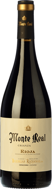 14,95 € 送料無料 | 赤ワイン Bodegas Riojanas Monte Real 高齢者 D.O.Ca. Rioja ラ・リオハ スペイン Tempranillo ボトル 75 cl